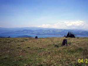 There are extensive level areas where homes would have beautiful views.